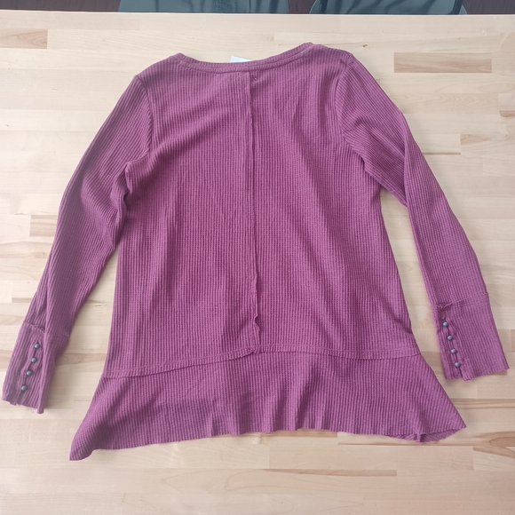 {New Directions} Waffle Thermal Tunic - Picture 5 of 5